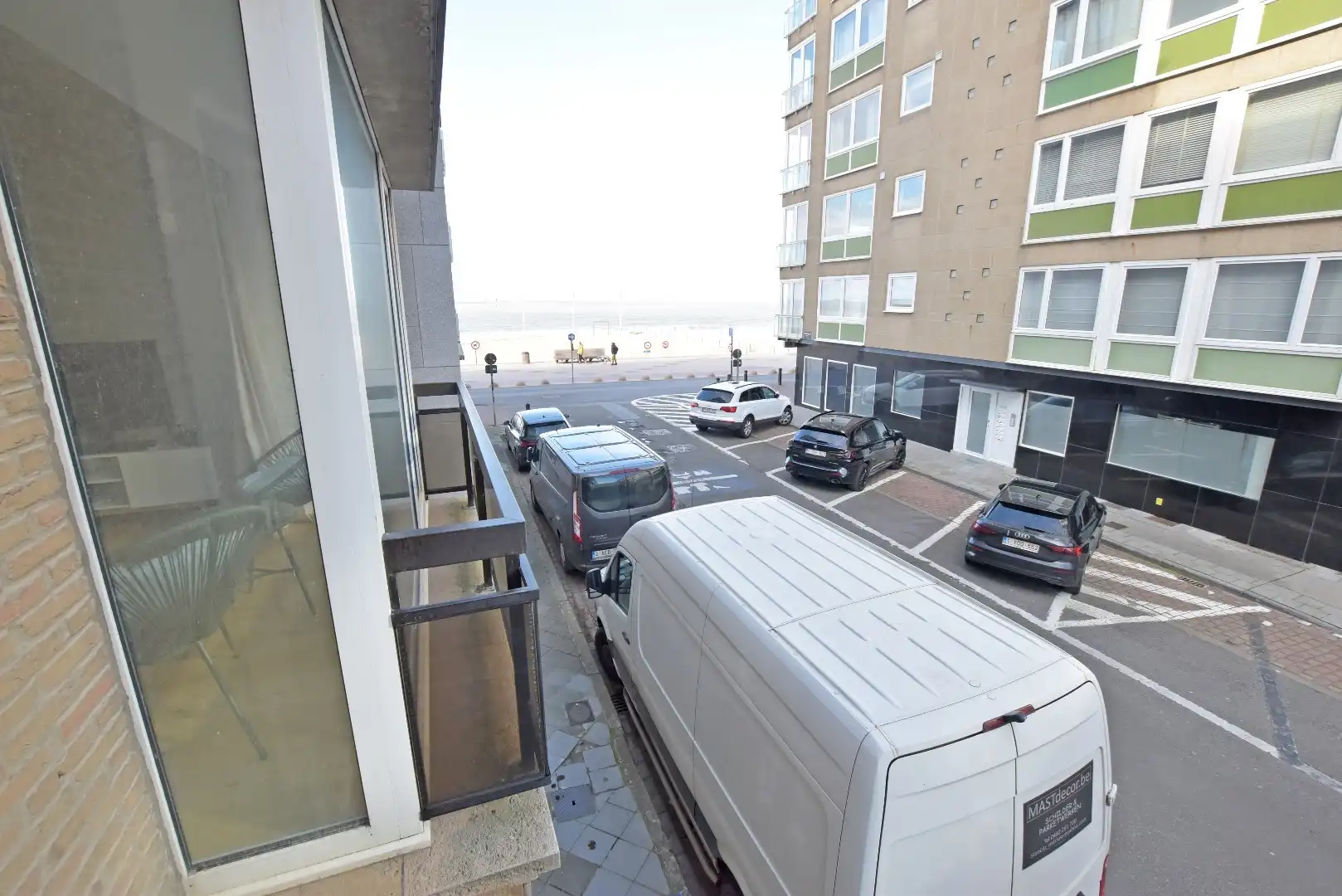 Gemeubeld appartement met zijdelings zeezicht nabij het Driehoeksplein foto 2