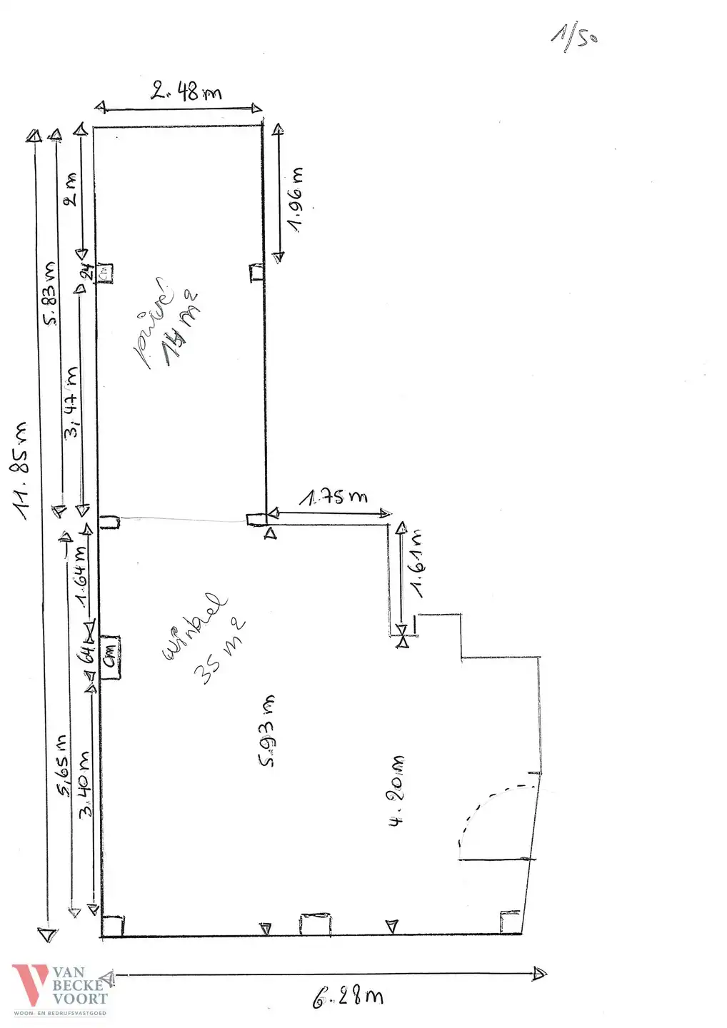 Standingvolle handelsruimte 50m² centrum Oostende foto 11
