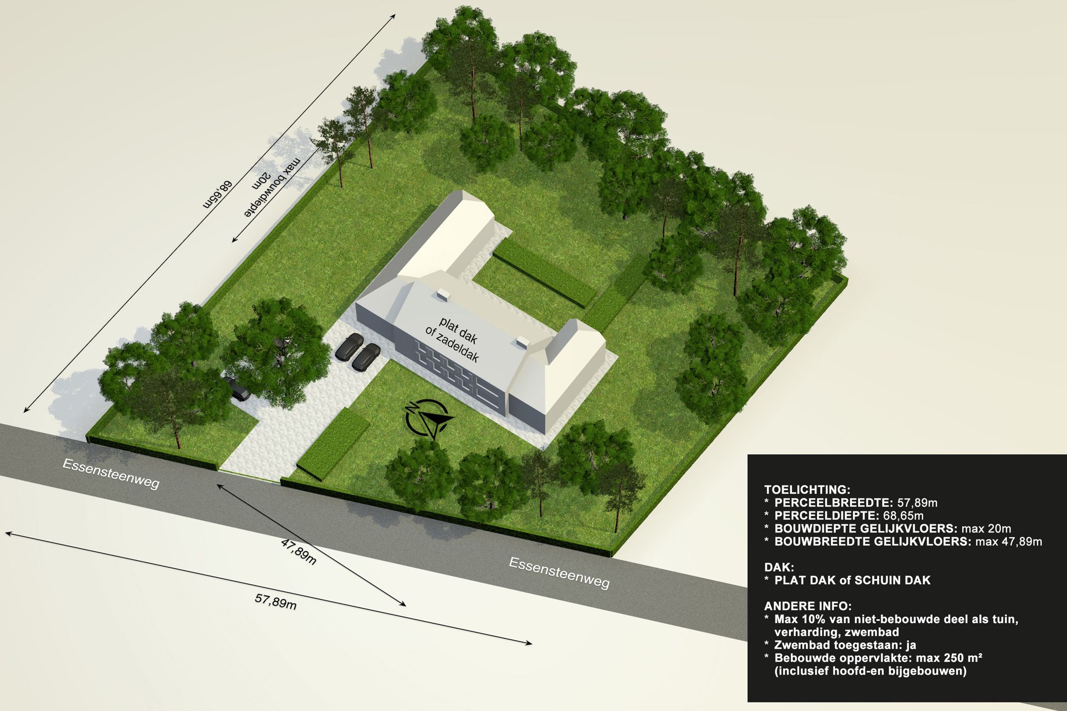 Bouwgrond gelegen in Maria-ter-Heide op ca. 3.031m² te Brasschaat! foto {{pictureIndex}}
