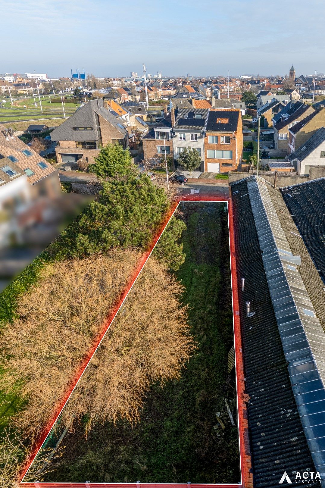 Perceel bouwgrond met oppervlakte van 313m² in Stene foto {{pictureIndex}}