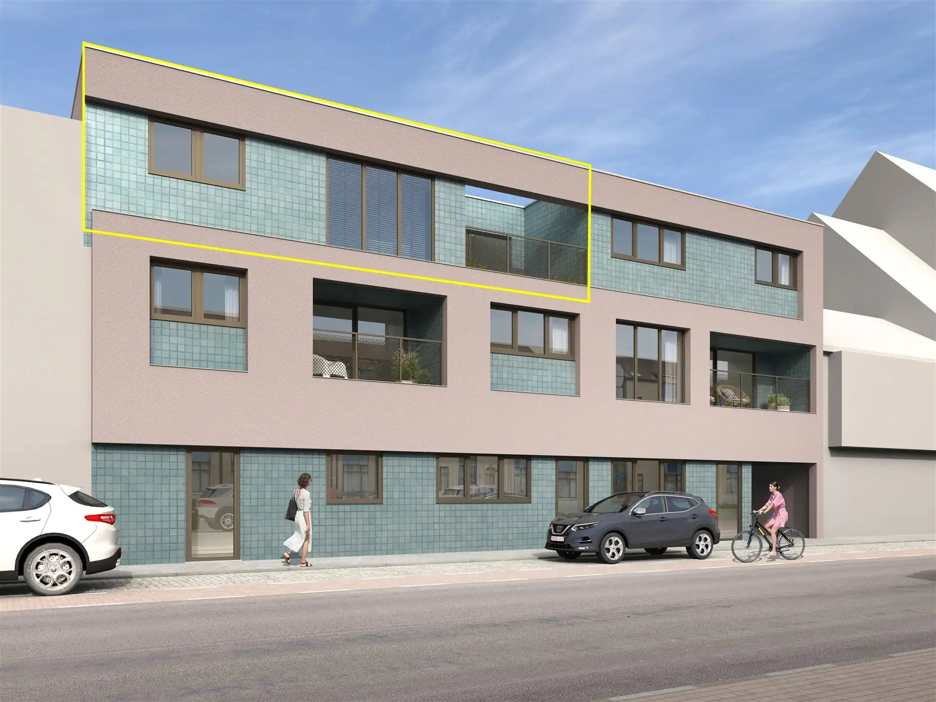 Nieuwbouw 3 slaapkamer appartement in centrum Wetteren foto {{pictureIndex}}