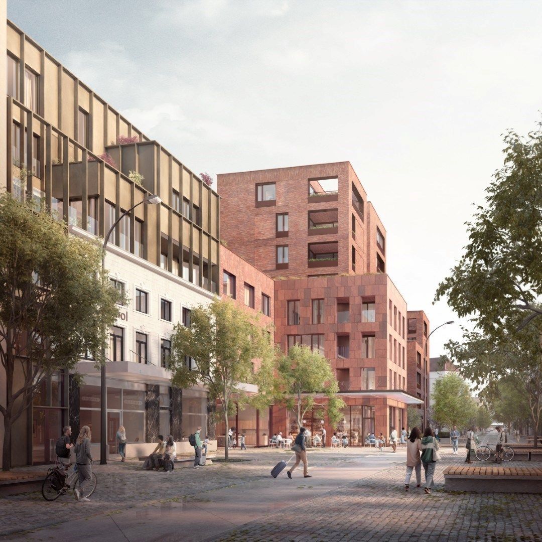 APPARTEMENT met Zuid-terras, 68m², 1 slaapkamer - Res. B'HIVE foto {{pictureIndex}}