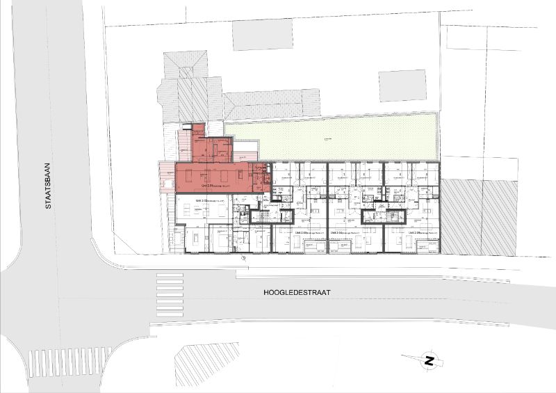 KORTEMARK: Appartement 2.01 met 2 slaapkamers en 3 zitterrassen gelegen op de tweede verdieping van Nieuwbouwresidentie Mila en Nora foto 5