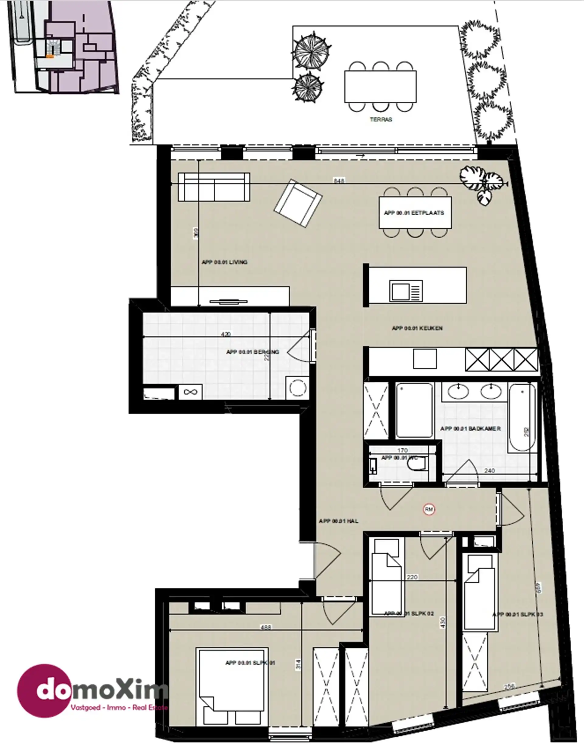 Luxe appartement met 3 slaapkamers en tuin in "Sidelake Five" te Boortmeerbeek foto 8
