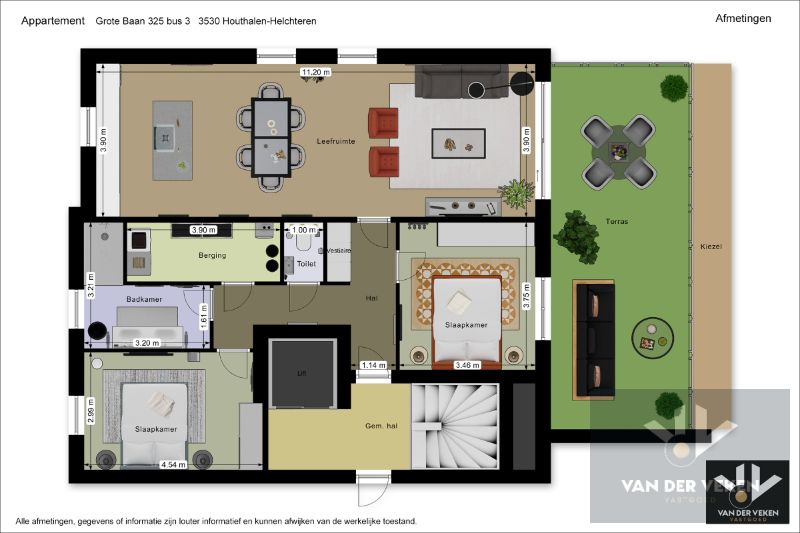 Ruim nieuwbouwappartement met 2 slaapkamers en riant terras op een goed bereikbare locatie! foto 8