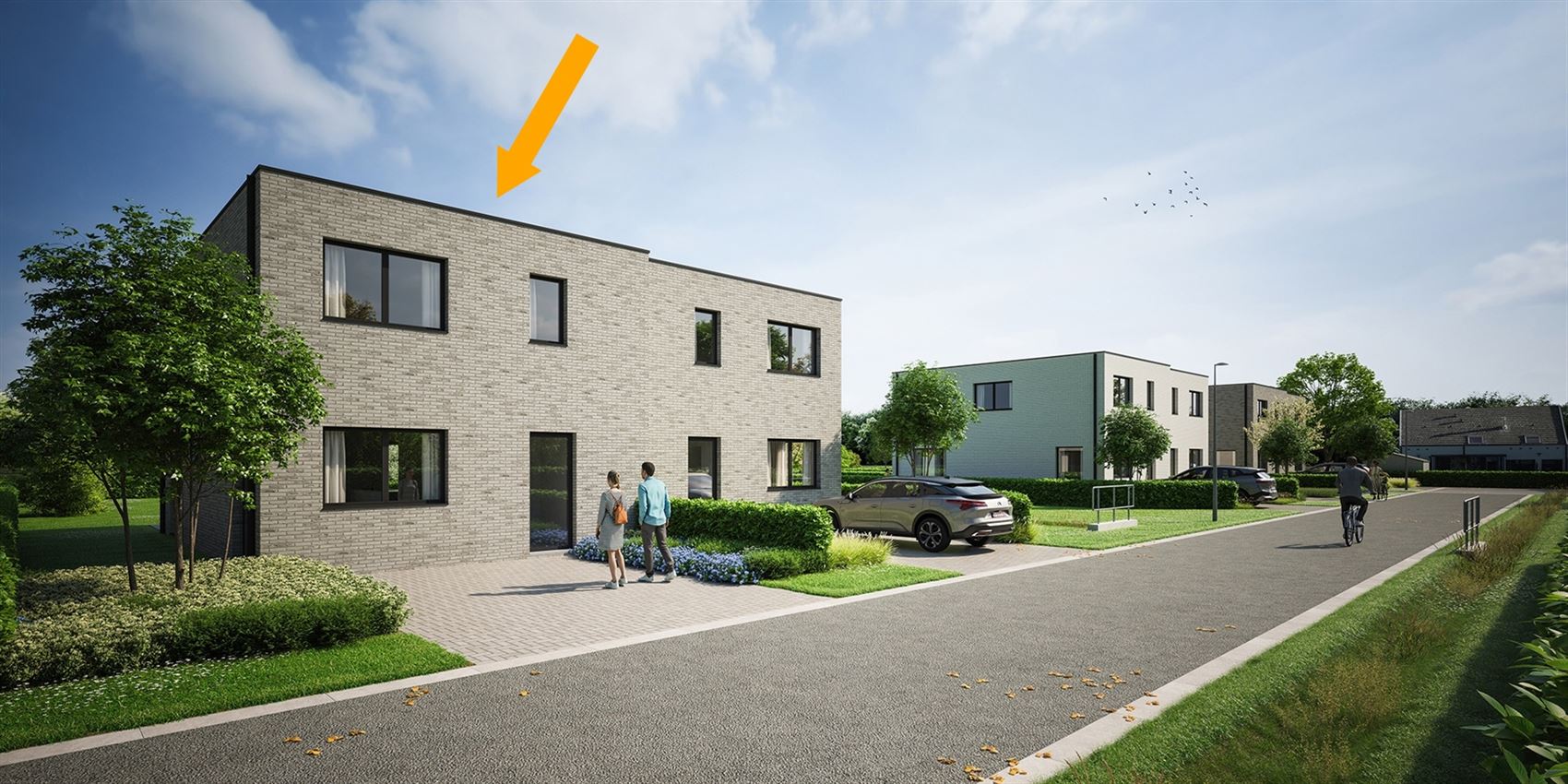 Kwalitatief afgewerkte nieuwbouwwoning met 3 slk. foto {{pictureIndex}}