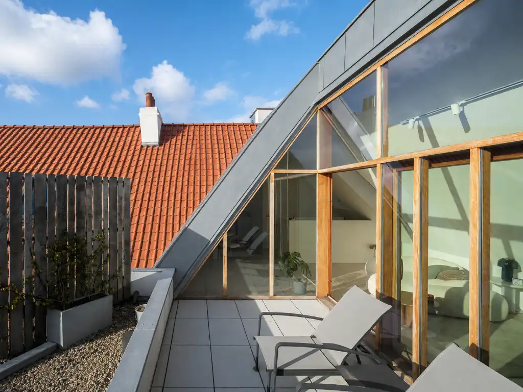 Architecturaal 3-­slaapkamerappartement met twee terrassen in het centrum van Gent. foto 12