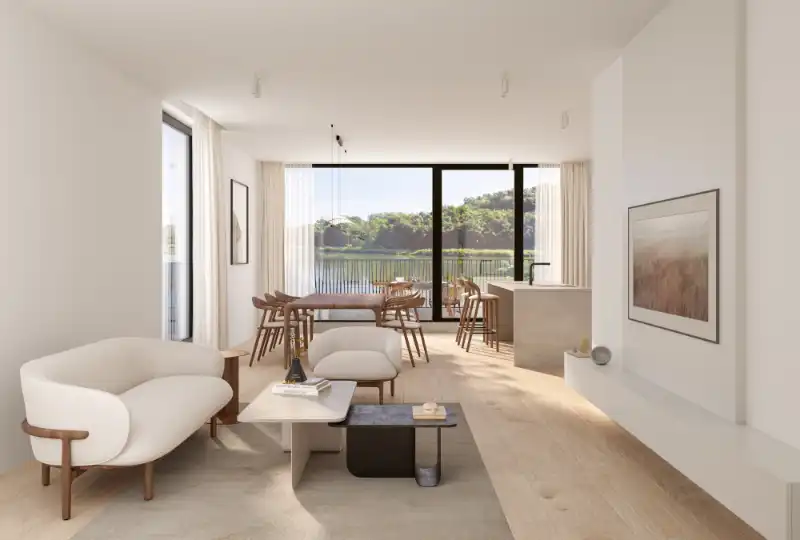 Lichtrijk doorkijkappartement op de eerste verdieping met terras en uitzicht op het water foto 5