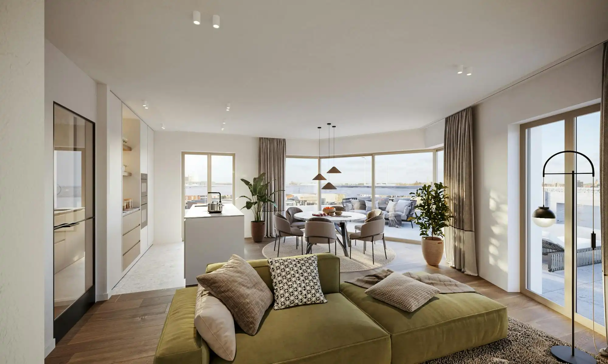 Energiezuinig 2 slaapkamer appartement te Brugge foto 6