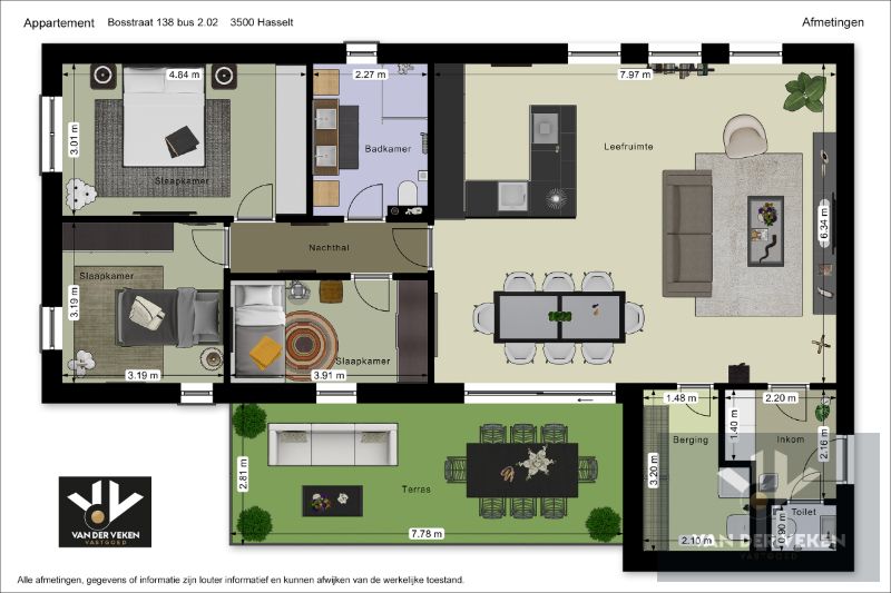 Energiezuinige, recente, lichtrijke en instapklare 3slpk Penthouse met zeer ruim terras foto 23