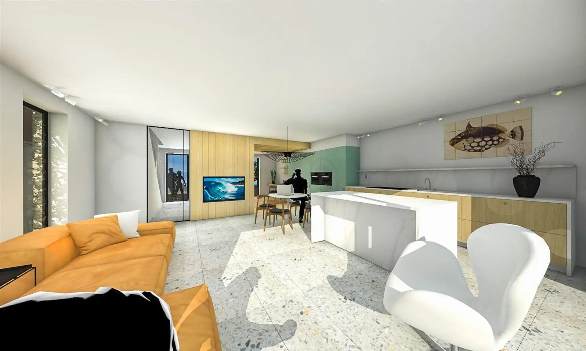 Stijlvolle, halfopen, nieuwbouwwoning op rustige ligging foto 4