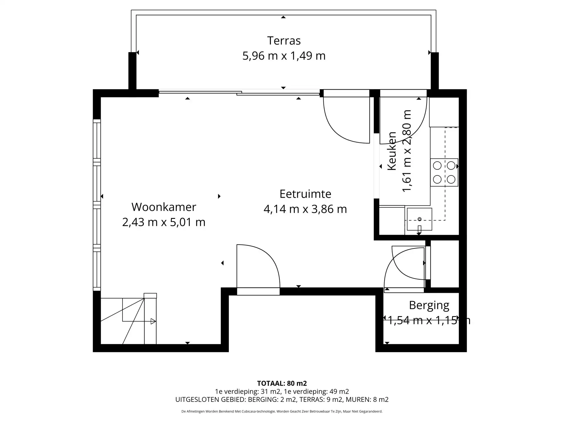 Duplex appartement met drie slaapkamers, terras en autostaanplaats foto 16