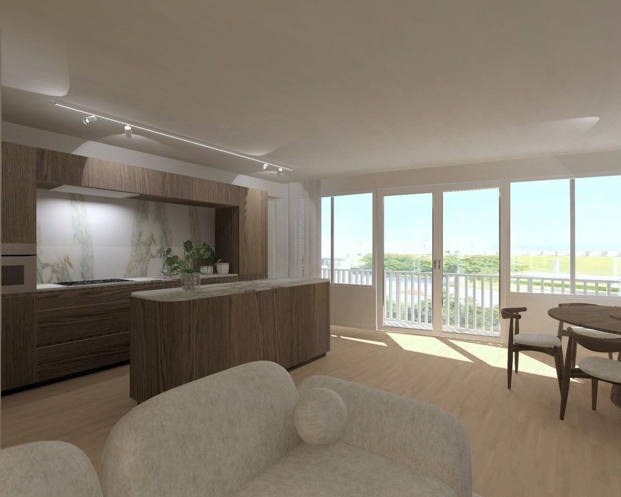 Gerenoveerd 2-slaapkamerappartement met zeezicht en zonnig terras te Oostende! foto 4