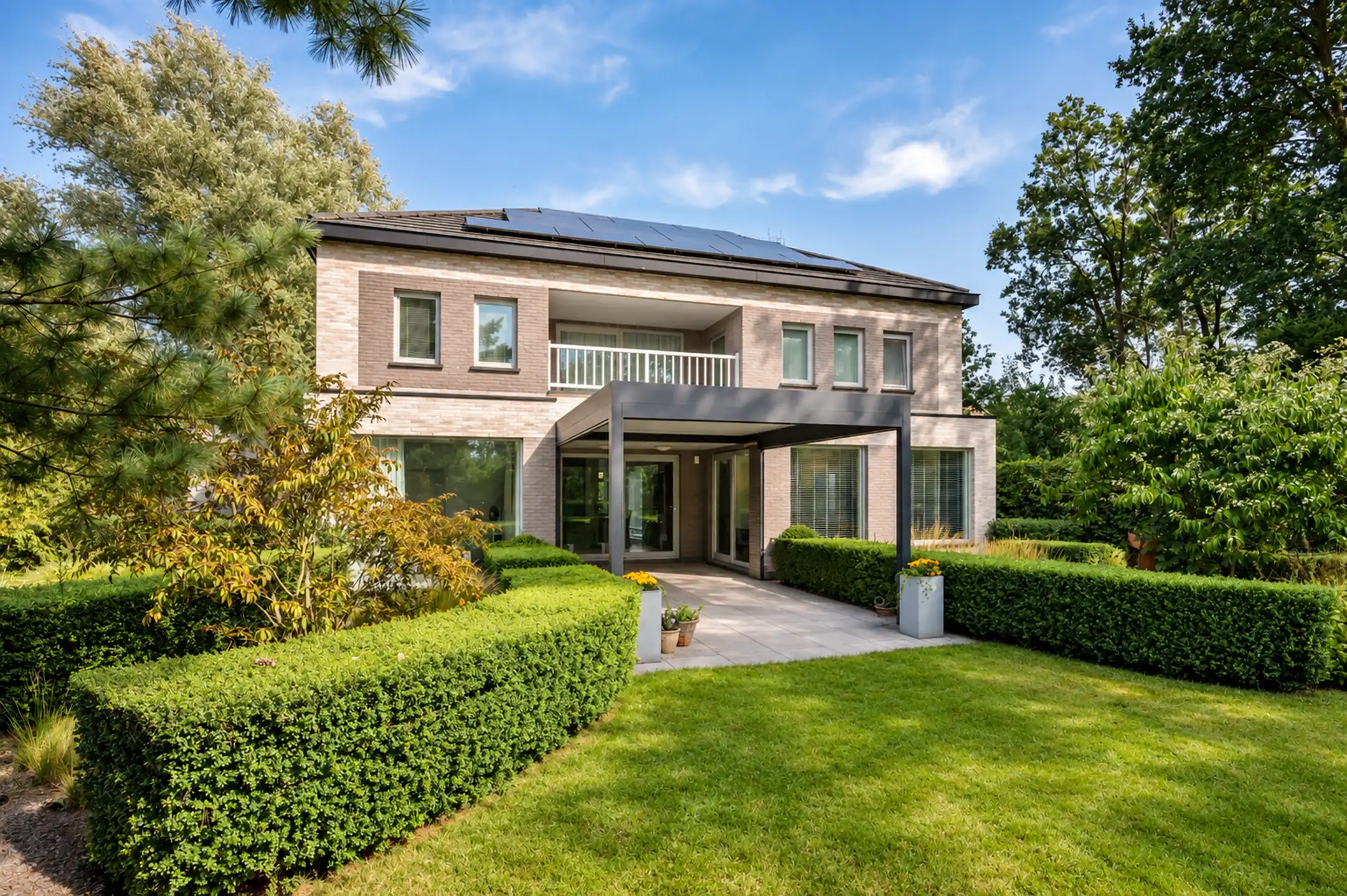 Moderne EPC A-villa op toplocatie nabij scholen en station, met prachtige tuin en privacy foto 41