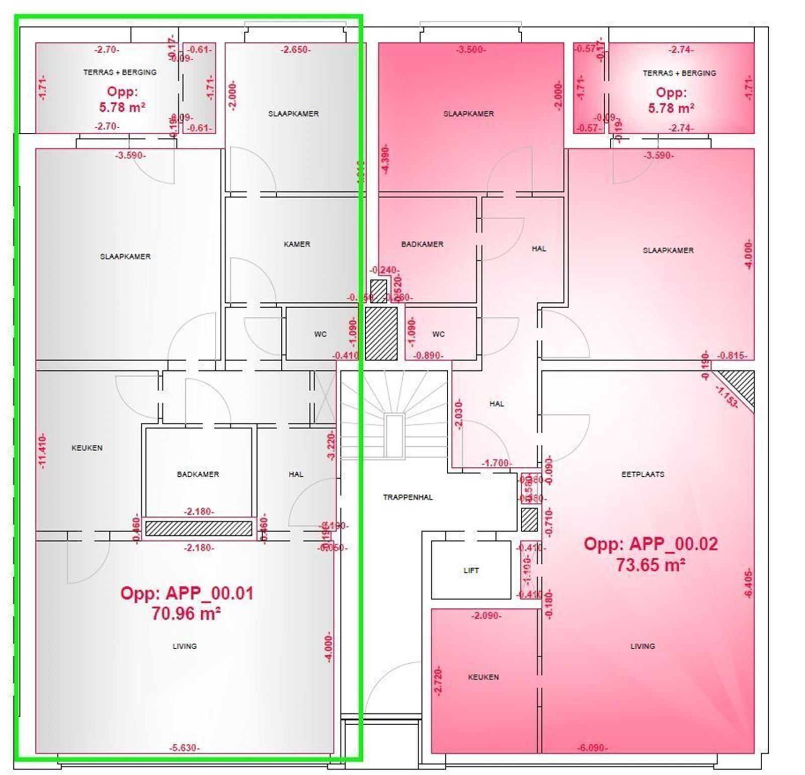 Appartement op het gelijkvloers met 2 slaapkamers foto 3