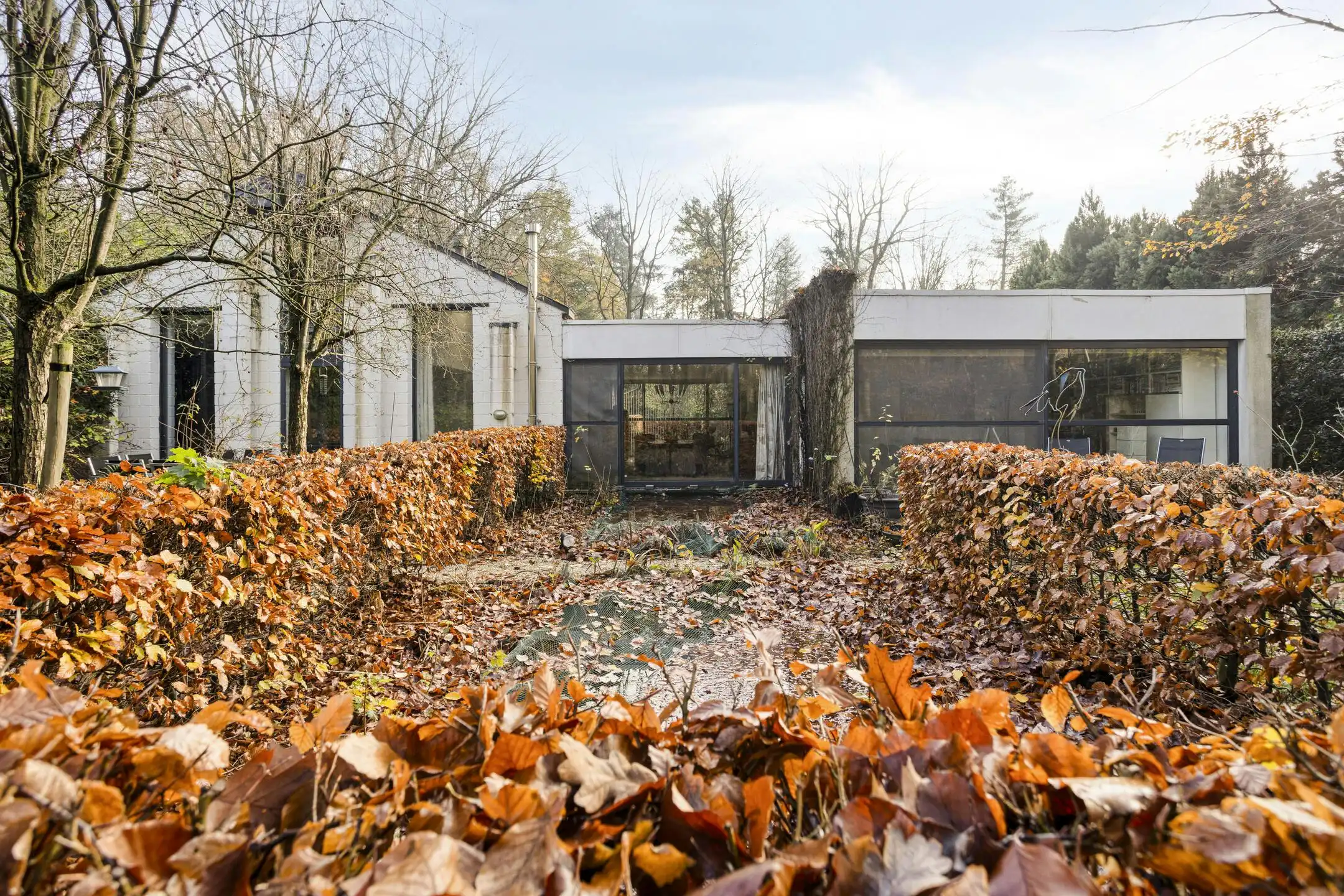 Vrijstaande architectuurwoning op 2.303m² in Schilde foto 4