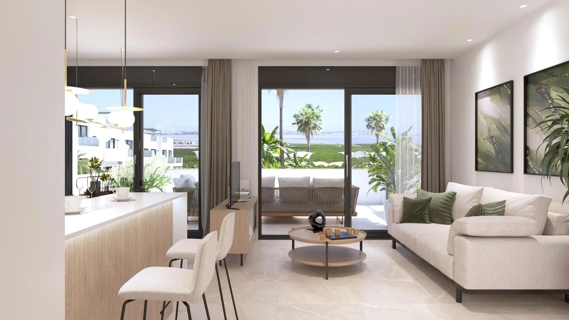 Luxe nieuwe appartementen met prachtig zicht op de roze lagune van Torrevieja! foto 3