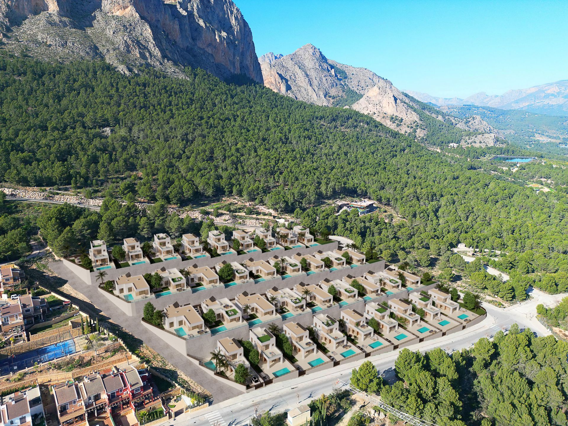 Spanje-Villa rustgevende locatie zeezicht-bergflank. foto 2