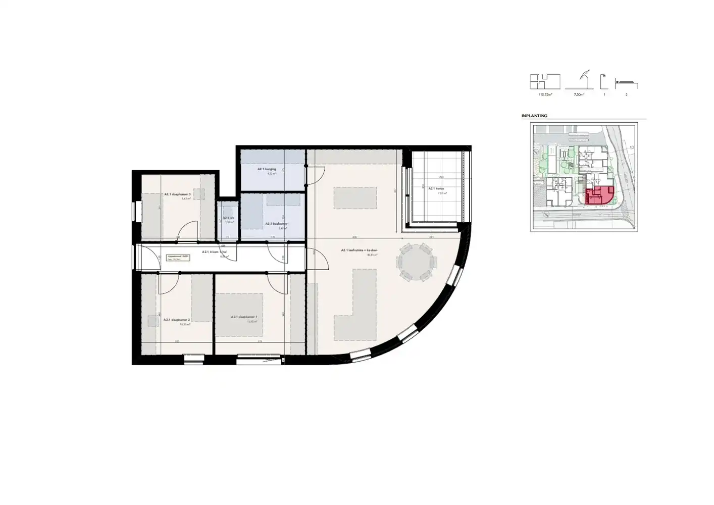 Appartement met 3 slaapkamers foto 3