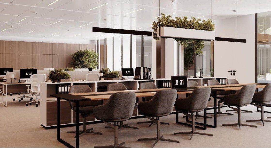 Kantoorruimte te huur in nieuwbouwproject Ouverture tegenover KBC toren te Gent foto 11