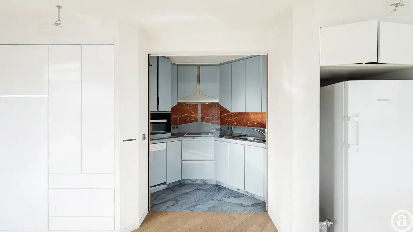 Ruim appartement met zij zeezicht nabij het Albertstrand     foto 7
