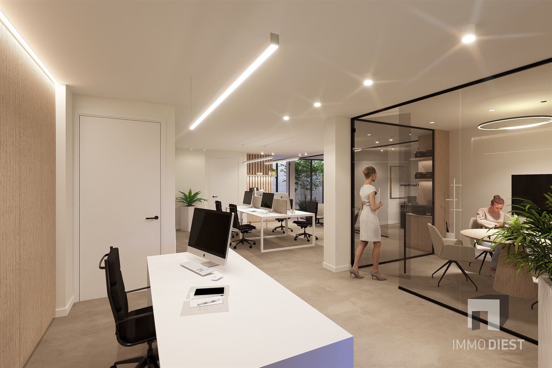 Handelsgelijkvloers 300m2 met 9 autostaanplaatsen foto 16