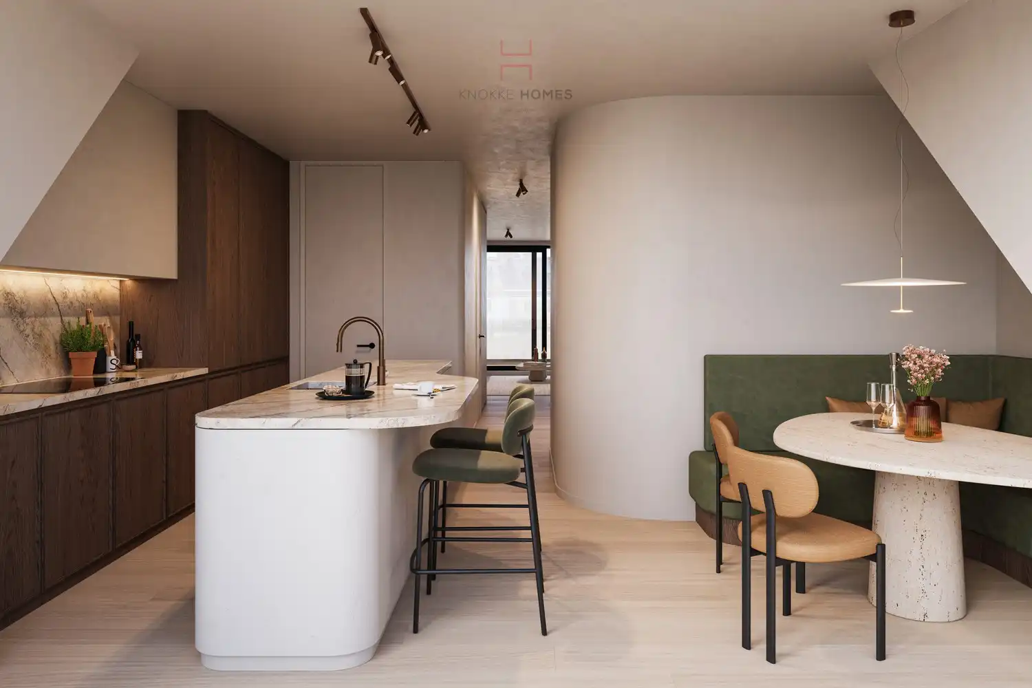 Unieke nieuwbouw duplex Penthouse met zijdelings zeezicht in Het Zoute foto 4