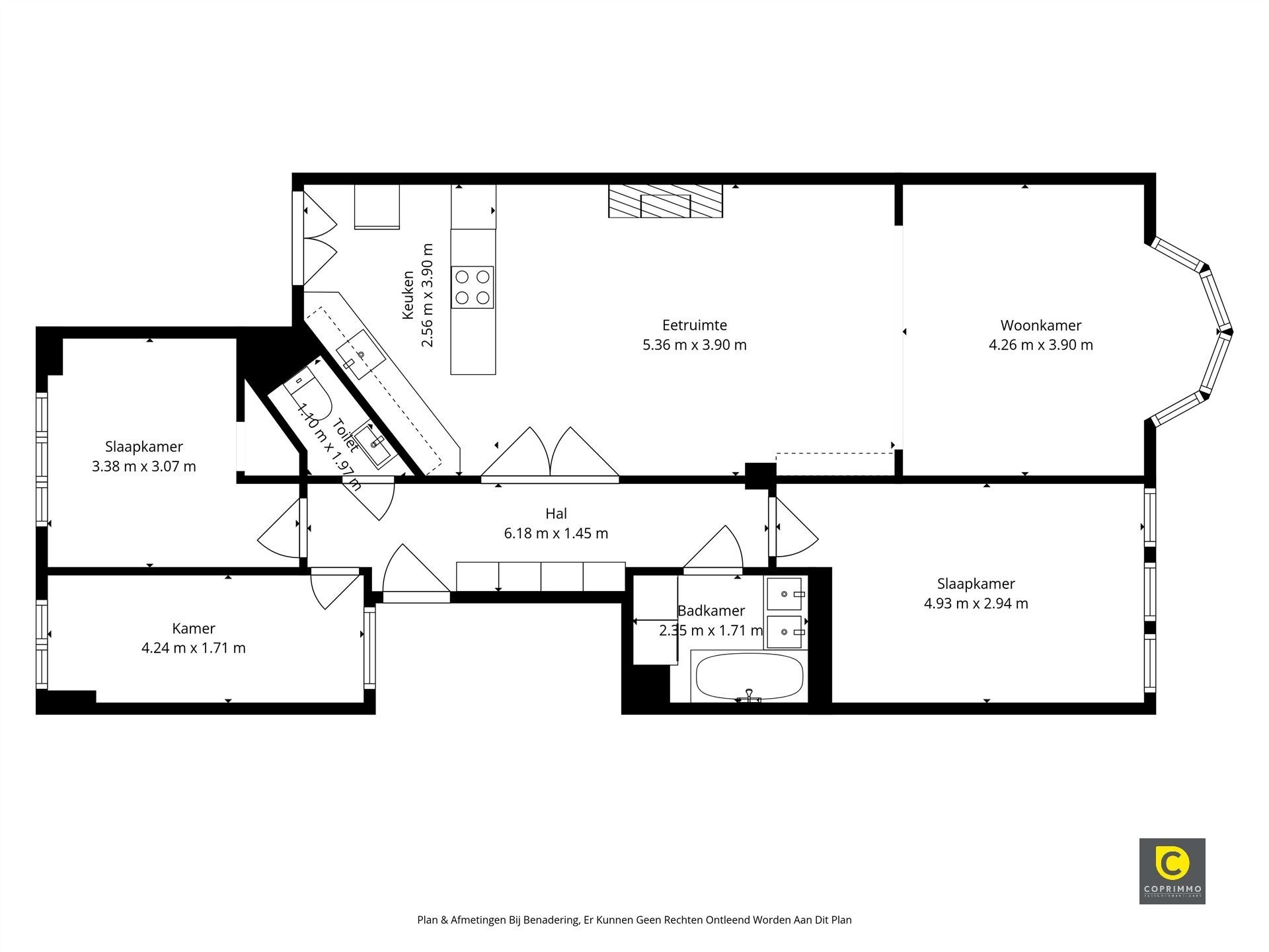 Art-deco app met 3 slpk foto 14