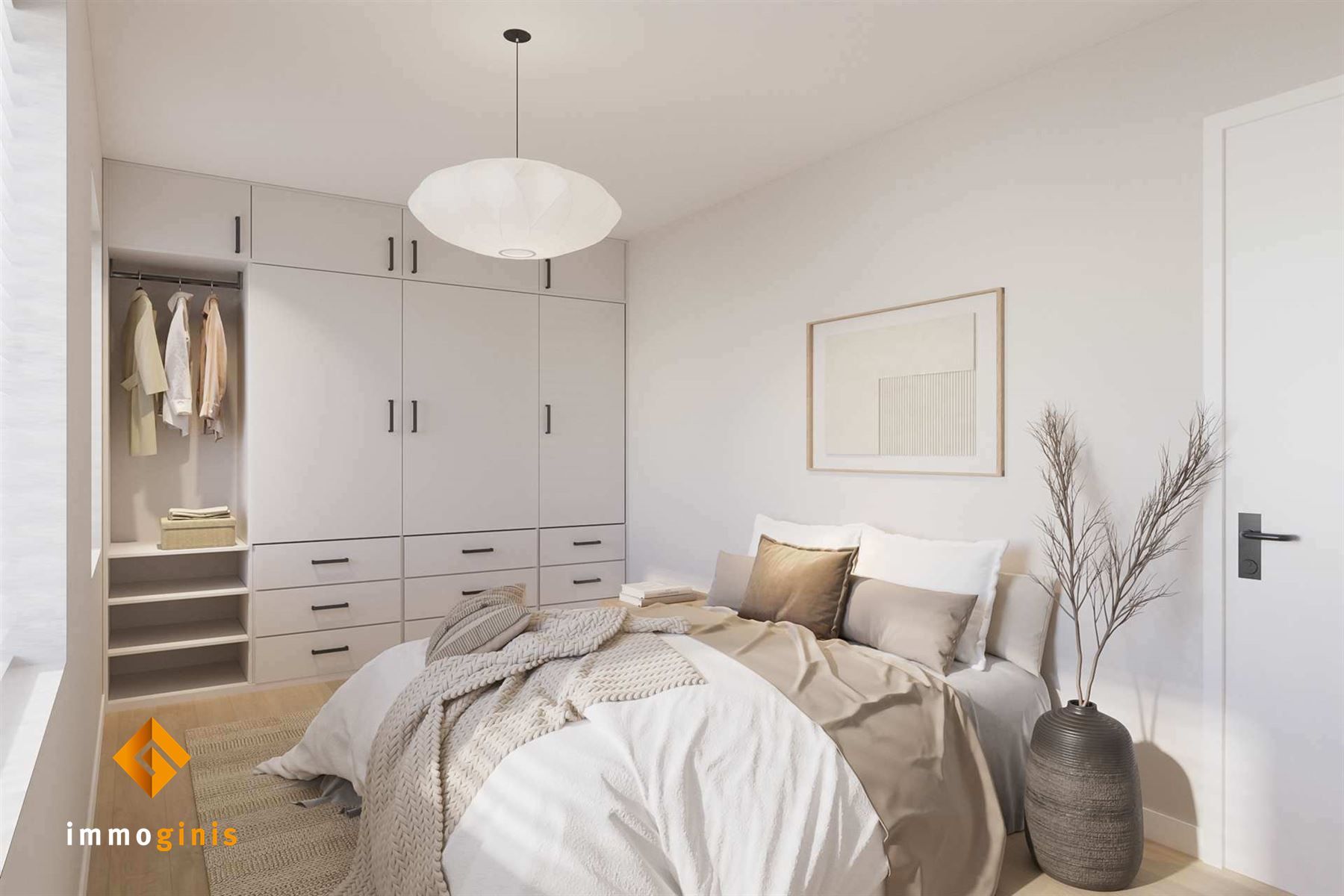 Gelijkvloers appartement met 1 slaapkamer en overdekt terras.  foto 7