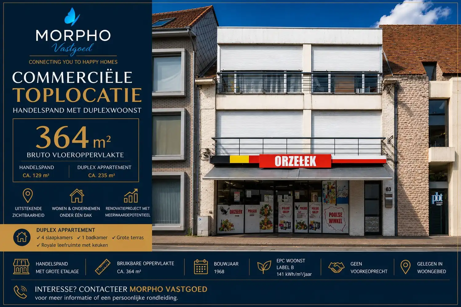 Te koop in Torhout : 364 m² vol mogelijkheden: handel, wonen of investeren foto 2