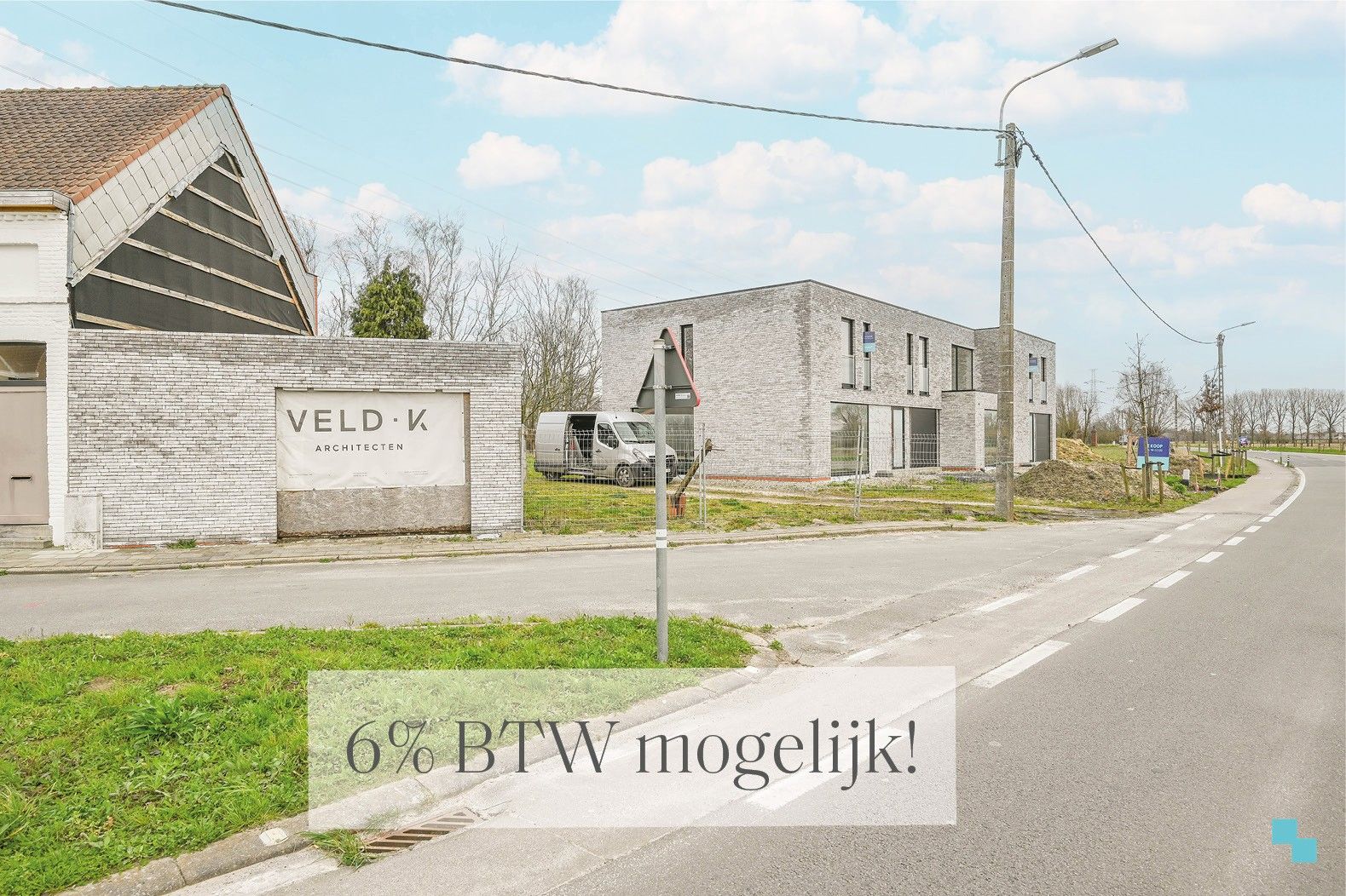 Nieuwbouwwoning met 2 garages te Hulste foto 1