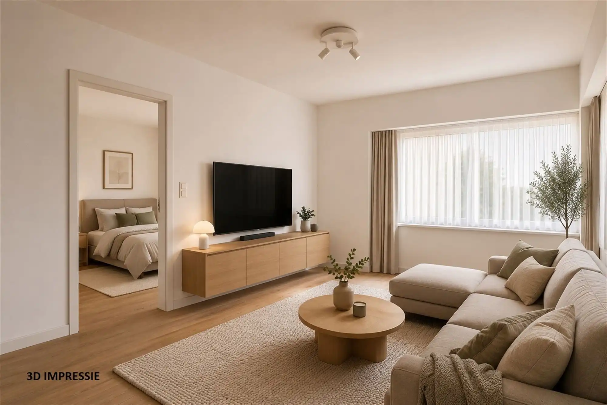 Grondig te renoveren, gelijkvloerse woning te Beerzel. foto 3