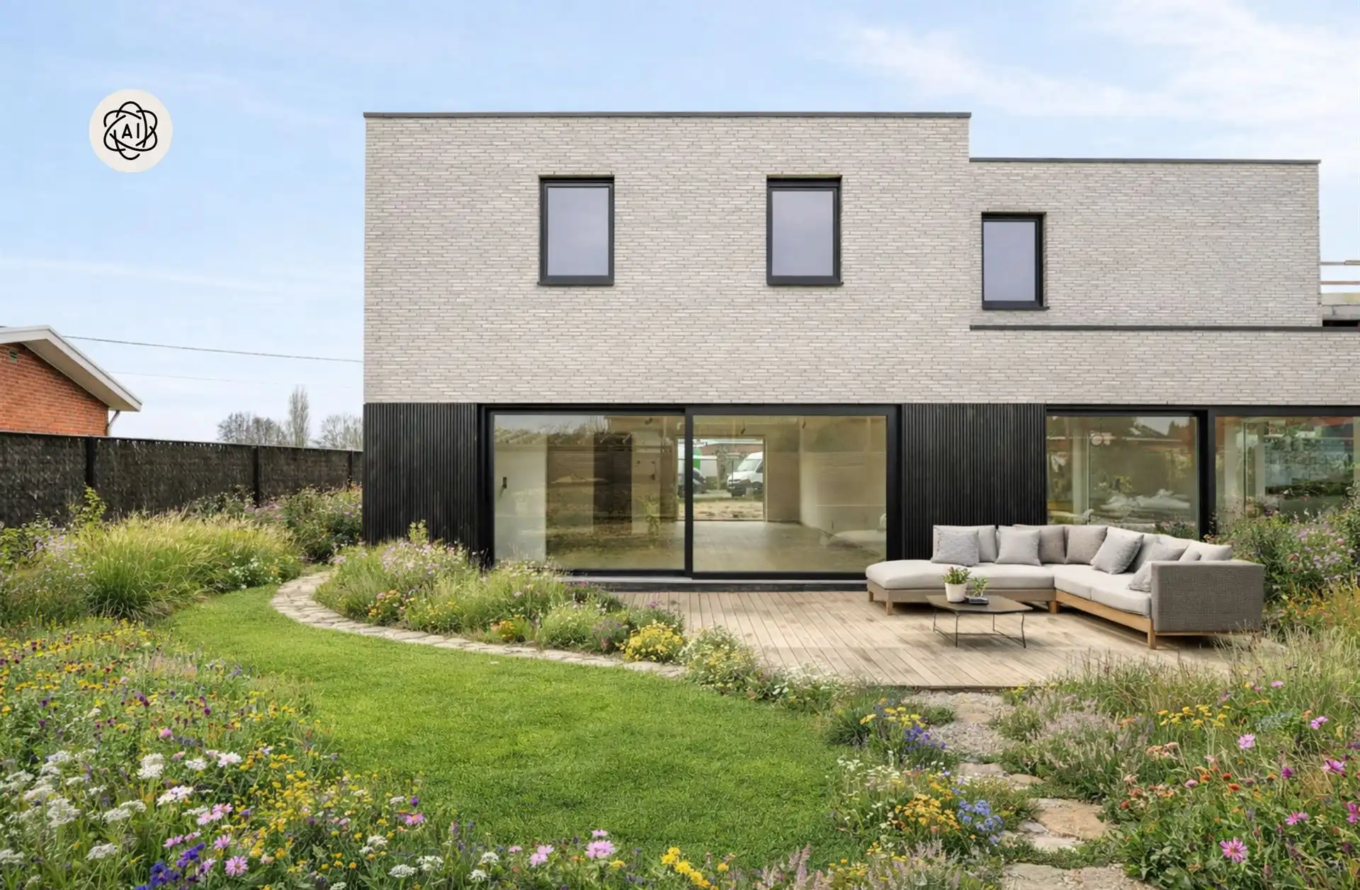 Landelijk gelegen nieuwbouwproject in Sint-Eloois-Vijve foto 3