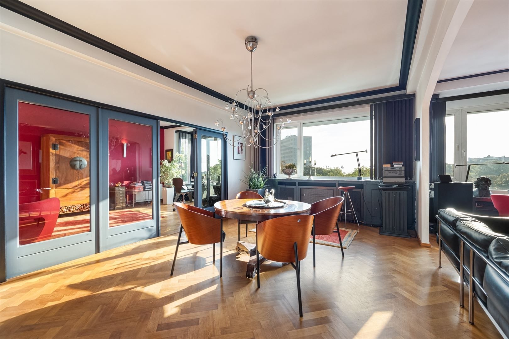 Exclusieve ART DECO PENTHOUSE  van 275m² met 4 slpks en fenomenaal zicht vanuit vogelperspectief over het Koning Albertpark en de tuinen van het Provinciehuis foto 9