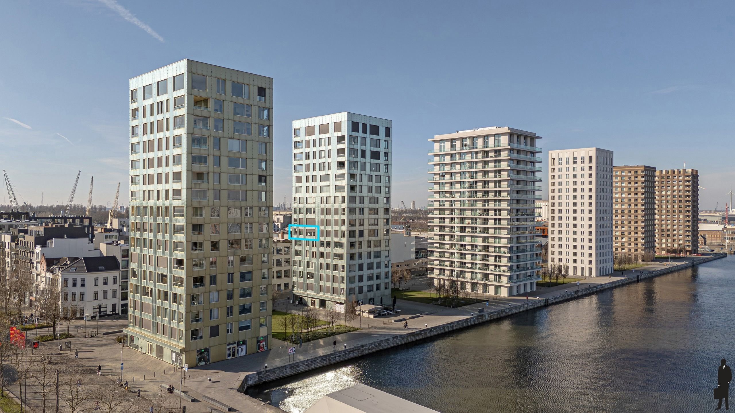 Stijlvol appartement met zicht over het Eilandje foto 8