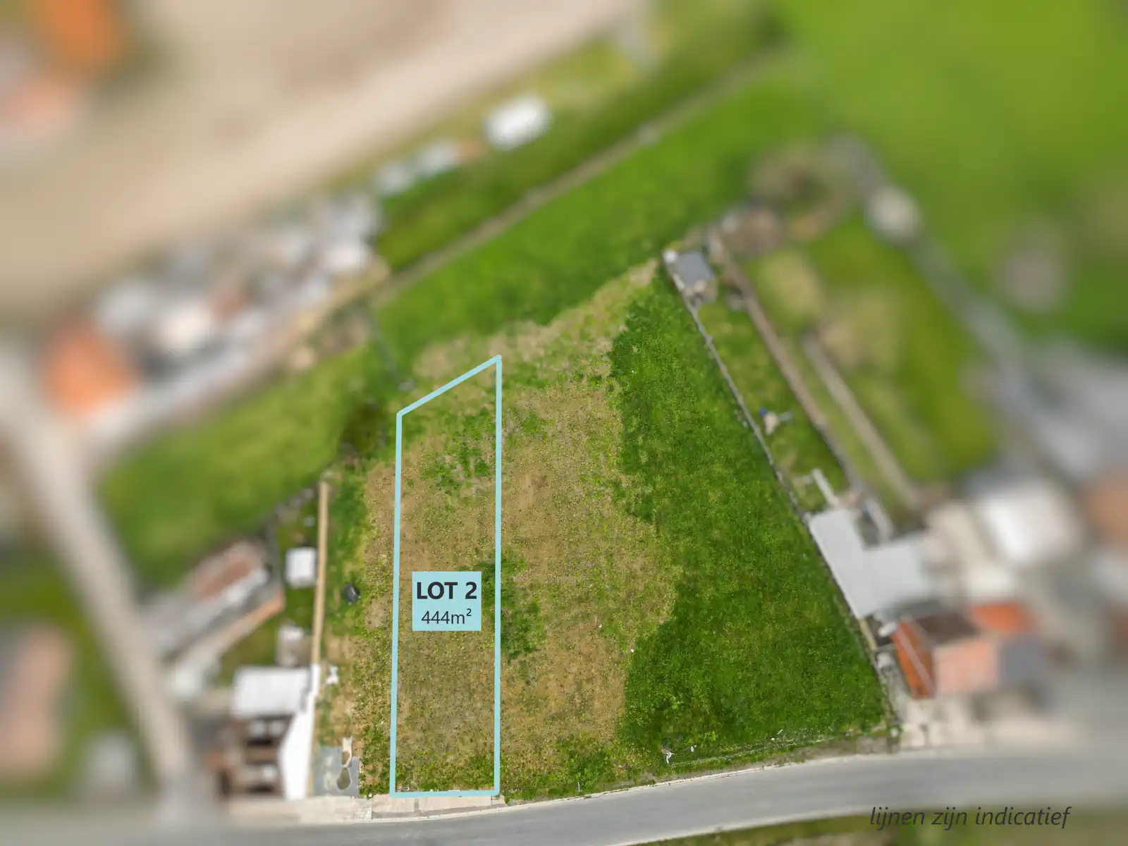 Bouwgrond (444m²) voor halfopen bebouwing te Malderen foto {{pictureIndex}}