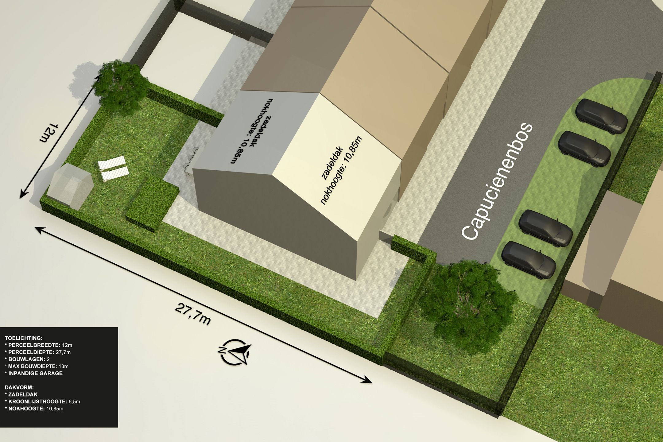 Bouwgrond ca. 322m² voor halfopen bebouwing in een doodlopende straat te Meersel-Dreef.  foto 2