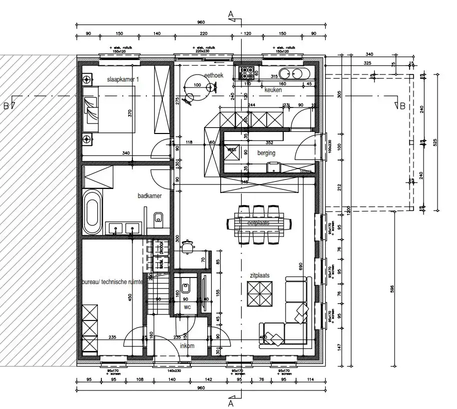 HALFOPEN NIEUWBOUWWONING MET 3 SLPKS OP 374M² foto 4