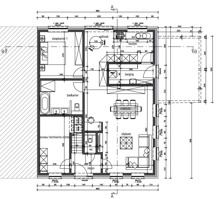 HALFOPEN NIEUWBOUWWONING MET 3 SLPKS OP 374M² foto 4