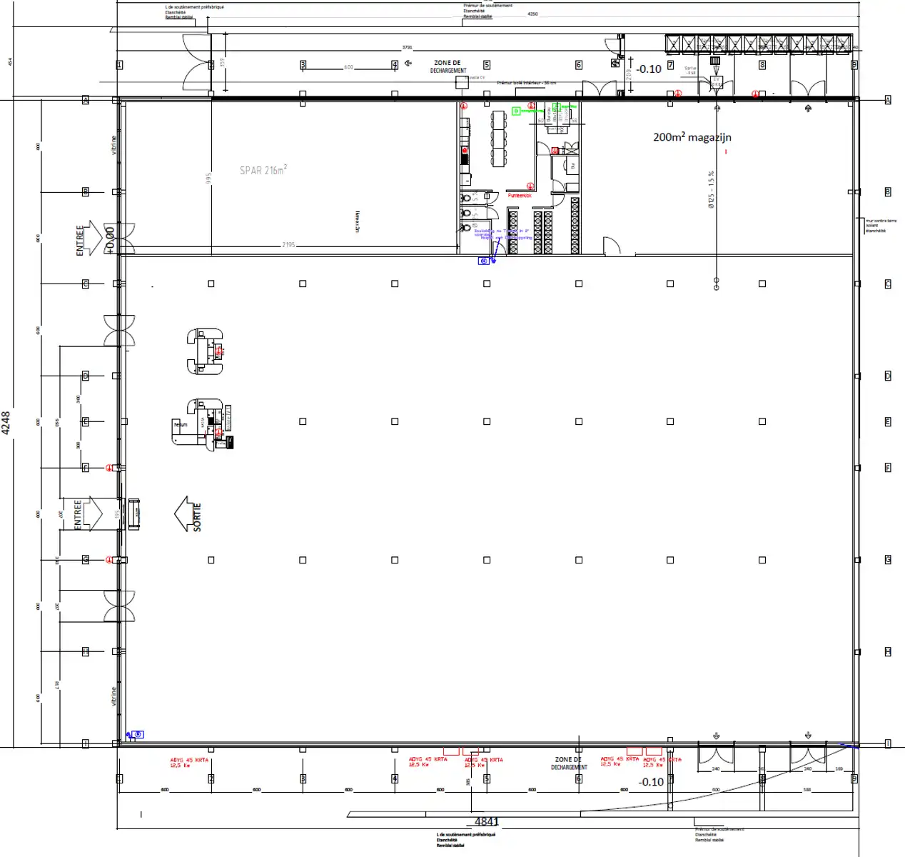 Handelspand 1.784 m² te huur Laneffe met parking foto 2
