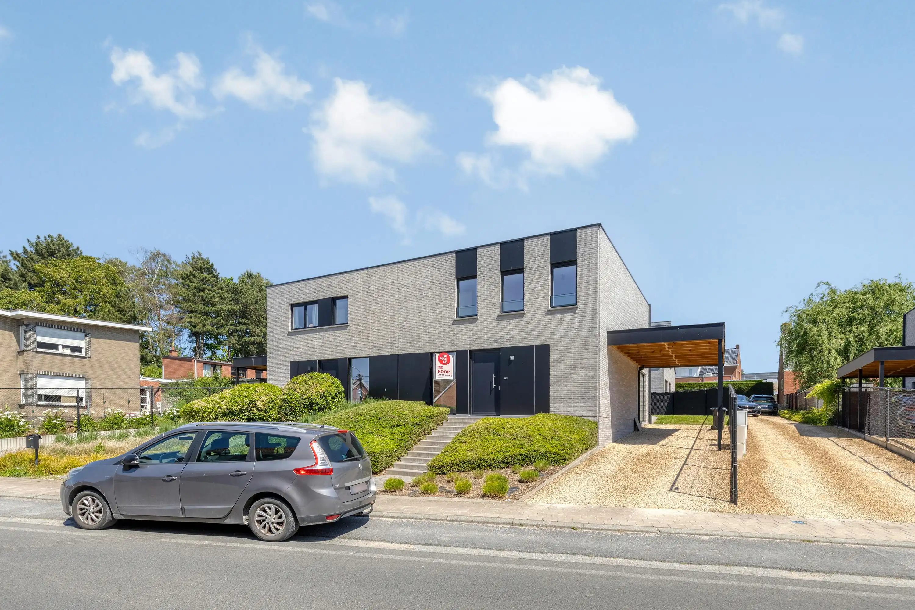 Halfopen nieuwbouwwoning te koop in centrum van Anzegem foto 2