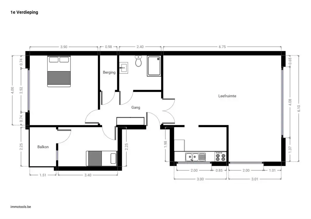 Gerenoveerd appartement met terras foto 16