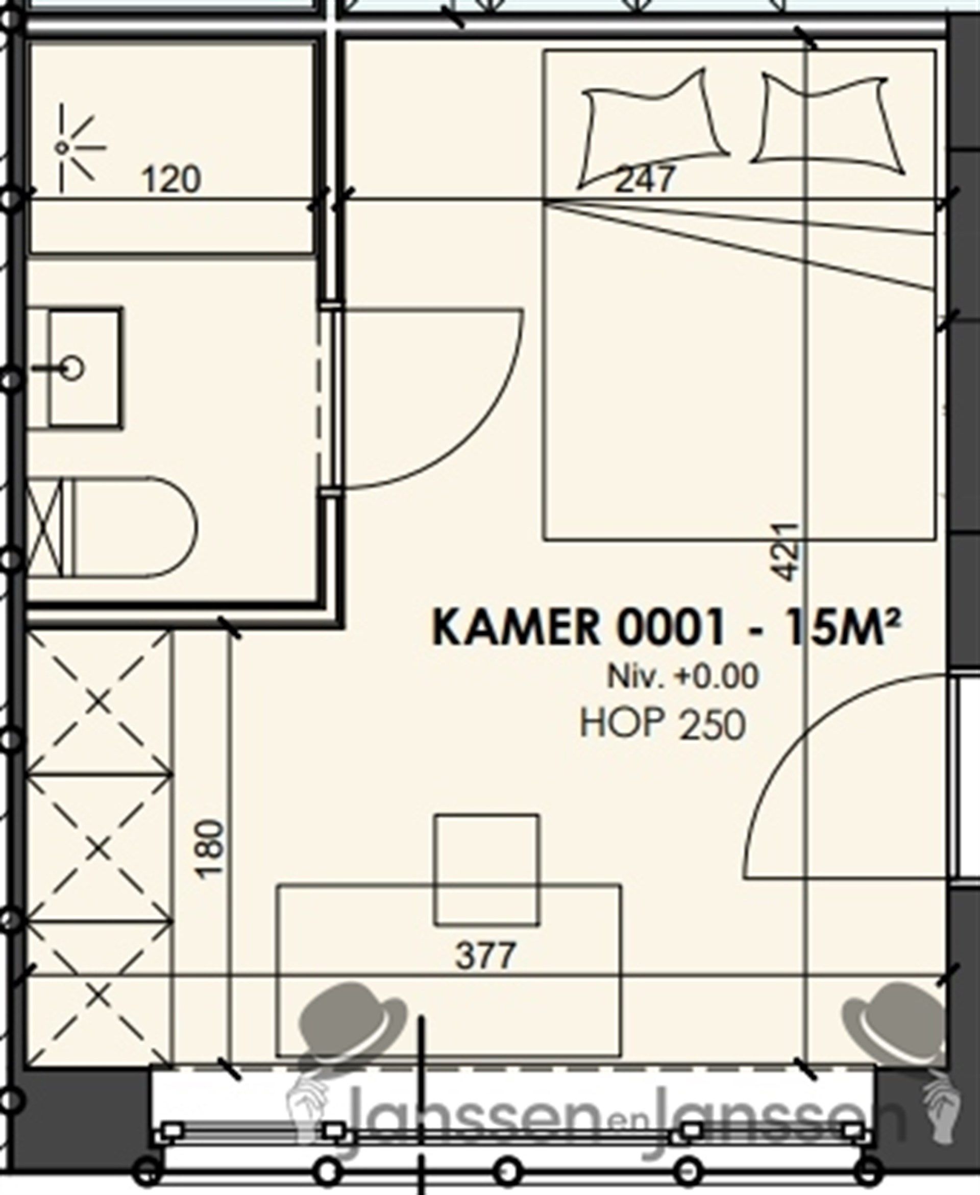 Opbrengsteigendom met 6 luxe studentenkamers en 1 studio foto 6