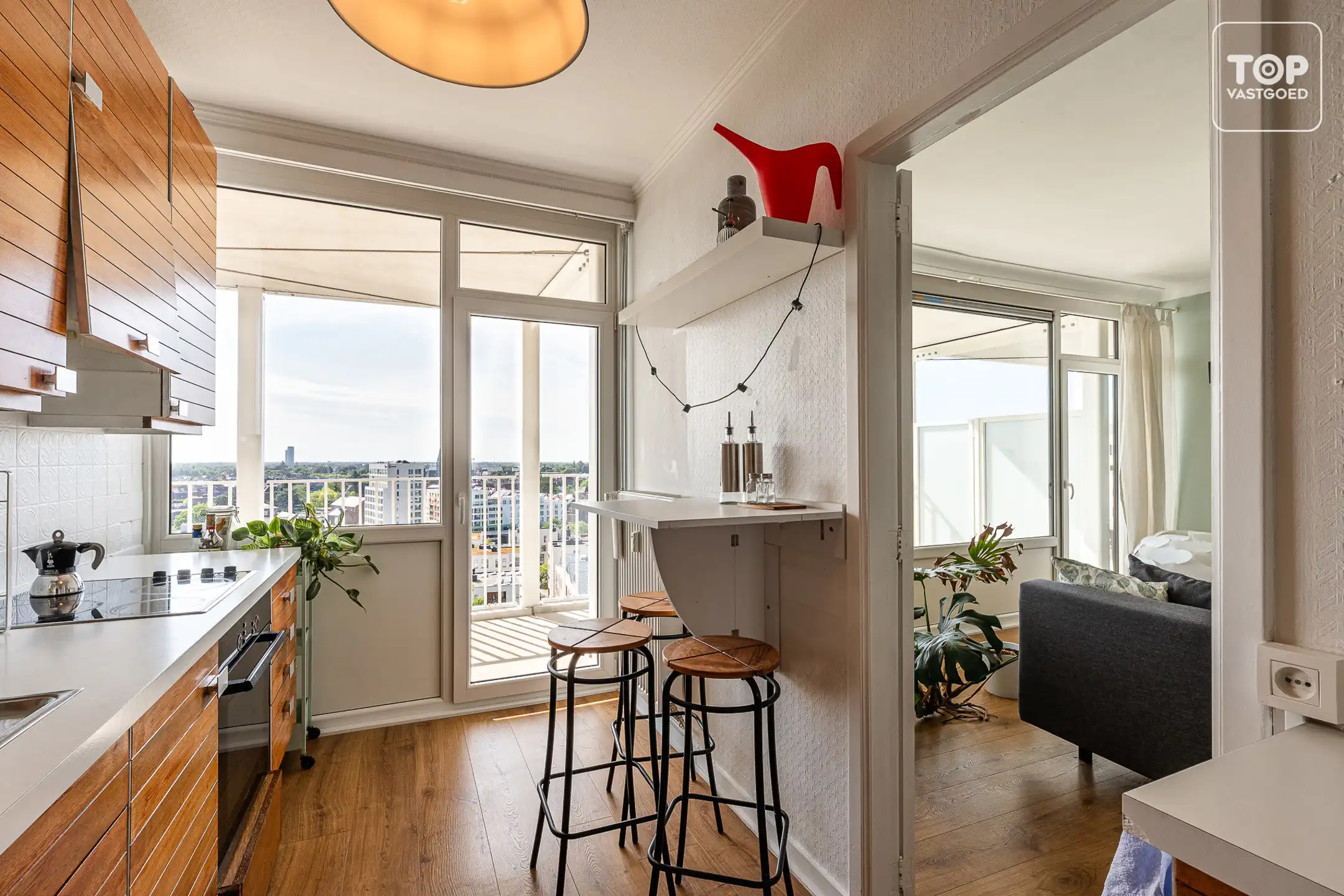 Lichtrijk appartement met groot terras en prachtig zicht over Gent foto 10