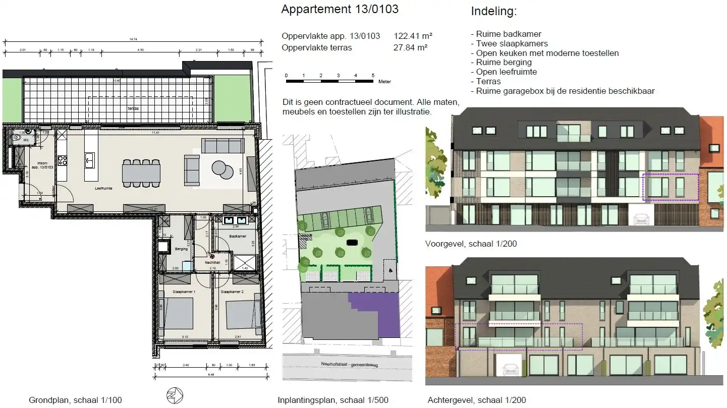 Appartement met 2 slaapkamers en terras te Gistel  foto 9