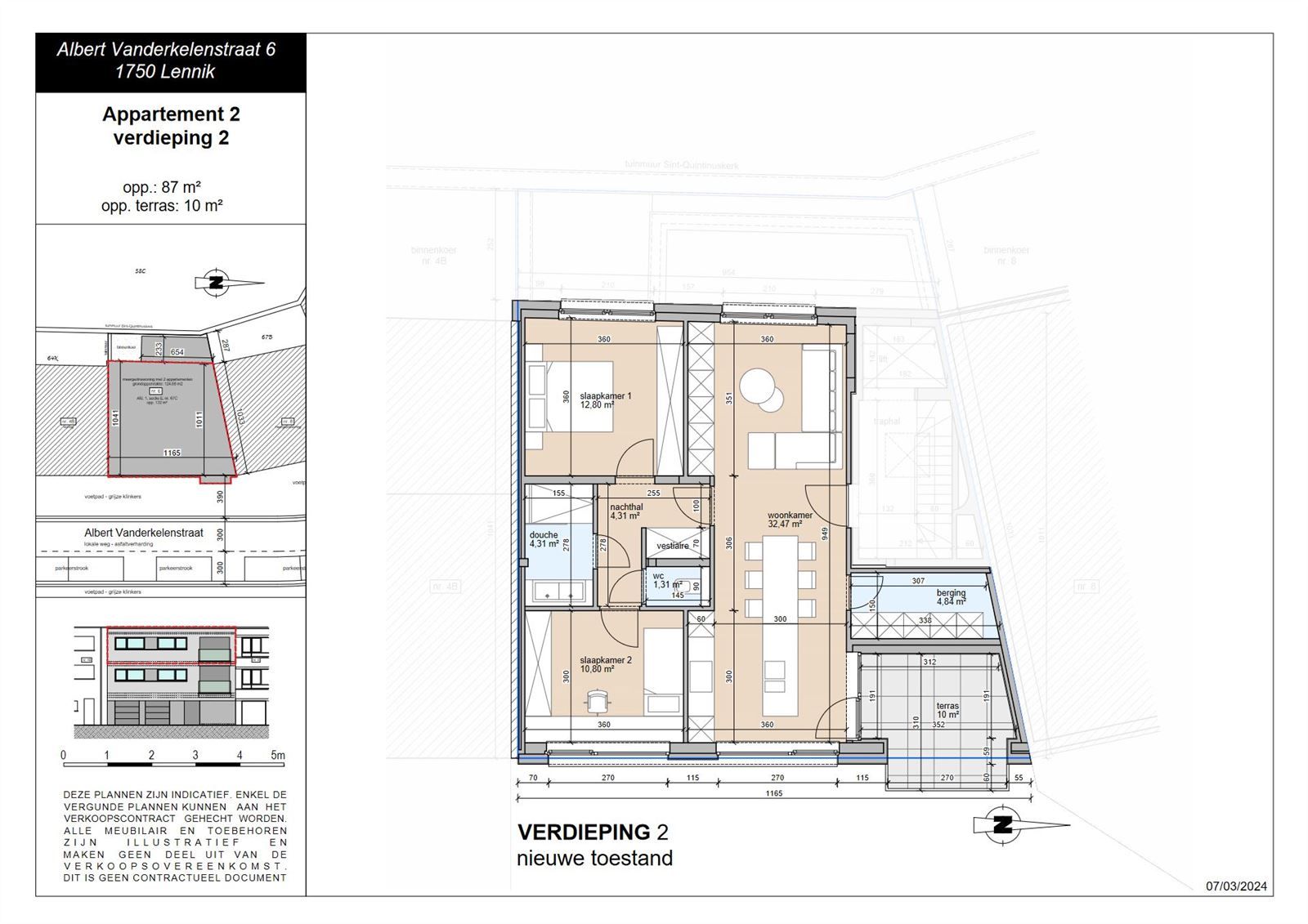 Nieuwbouw appartement (3%) TE KOOP in Lennik foto 2