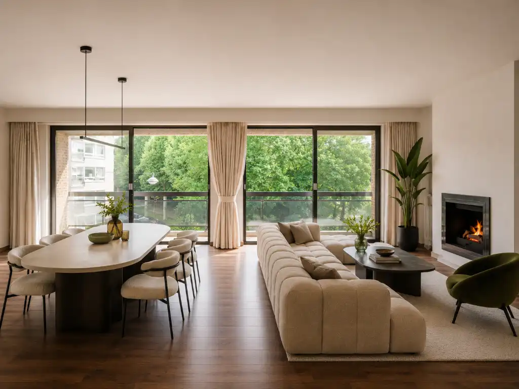 Op te frissen drieslaapkamerappartement met open zicht over het Citadelpark. foto 3