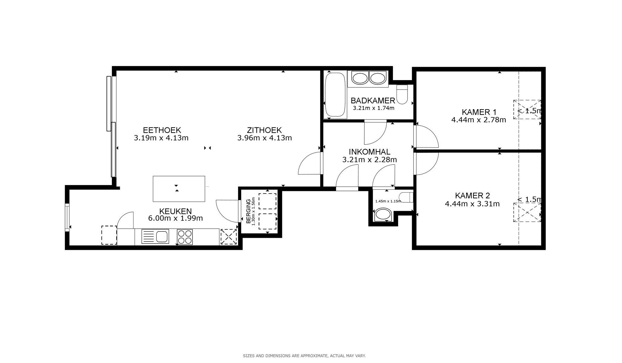 2-slaapkamerappartement op toplocatie in Melle! foto 12