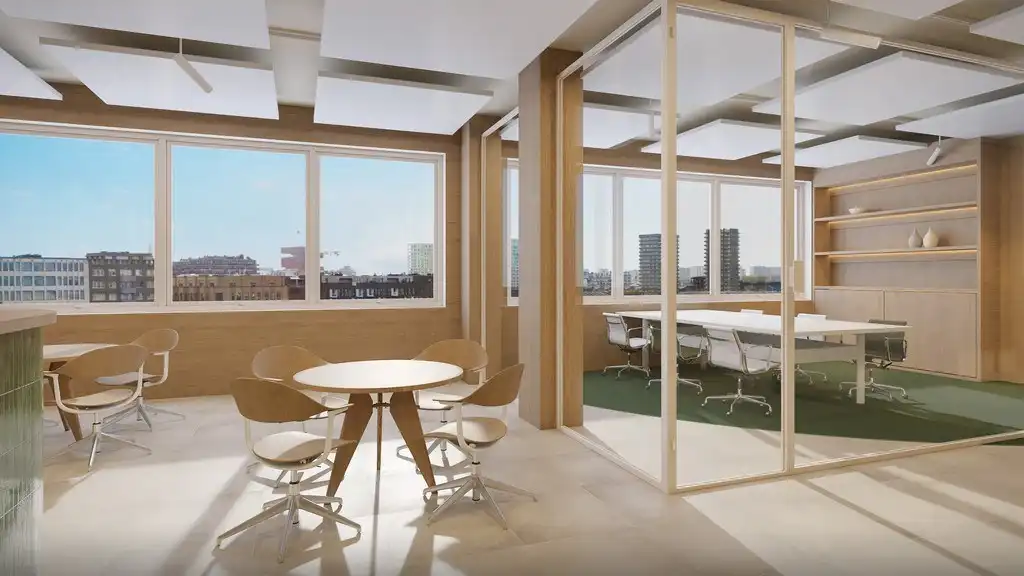 Nieuwbouw kantoren met opslagmogelijkheid te huur aan het Houtdok te Antwerpen foto 2