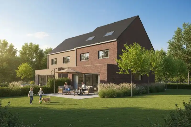 Nieuw te bouwen halfopen woning te Adegem. foto 2